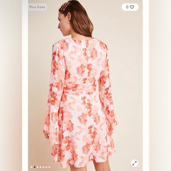 Anthropologie Hutch Amora Burnout Mini Dress Size 6 - Picture 9 of 9